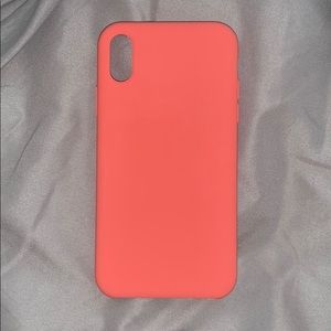 iPhone XR Silicone Case (Coral Color)